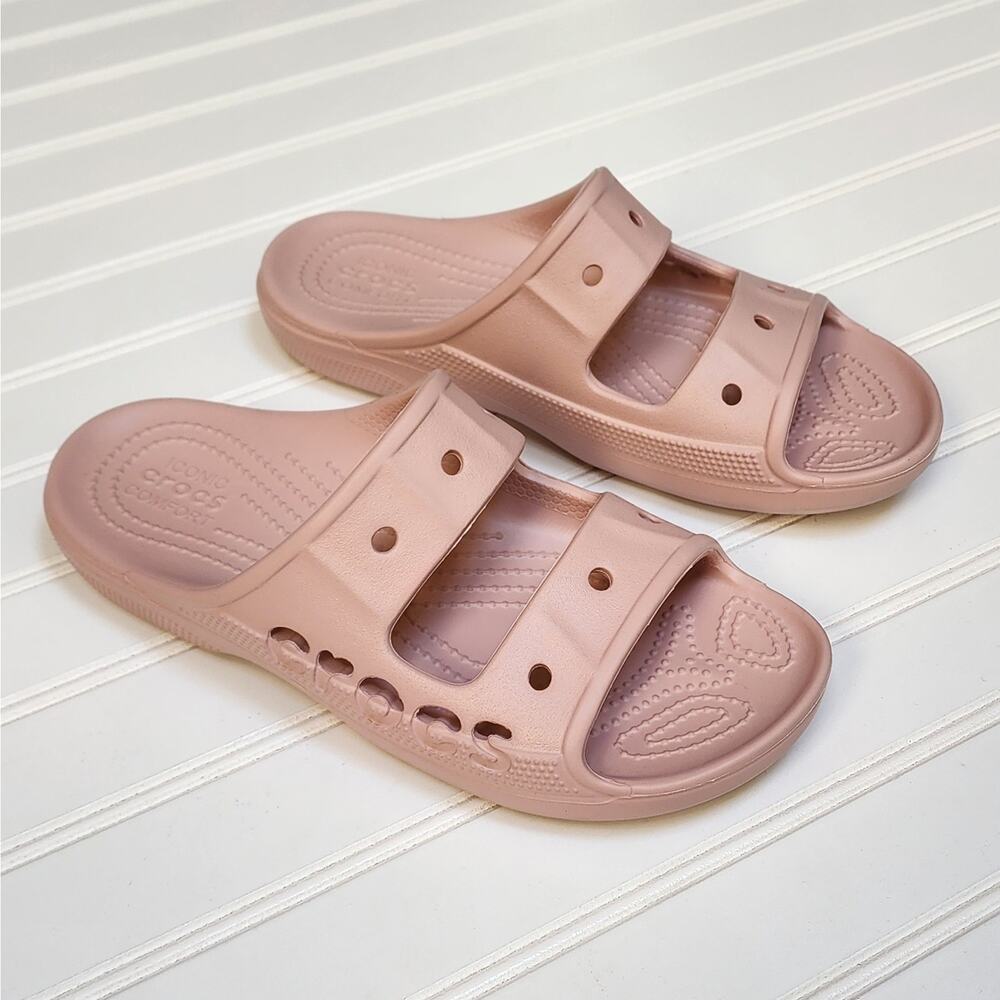 Crocs Unisex Adult Baya Slide Sandals Size 6 Men's/8 Women's Pink